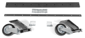 Sneeuwschuif schraper-wielen set